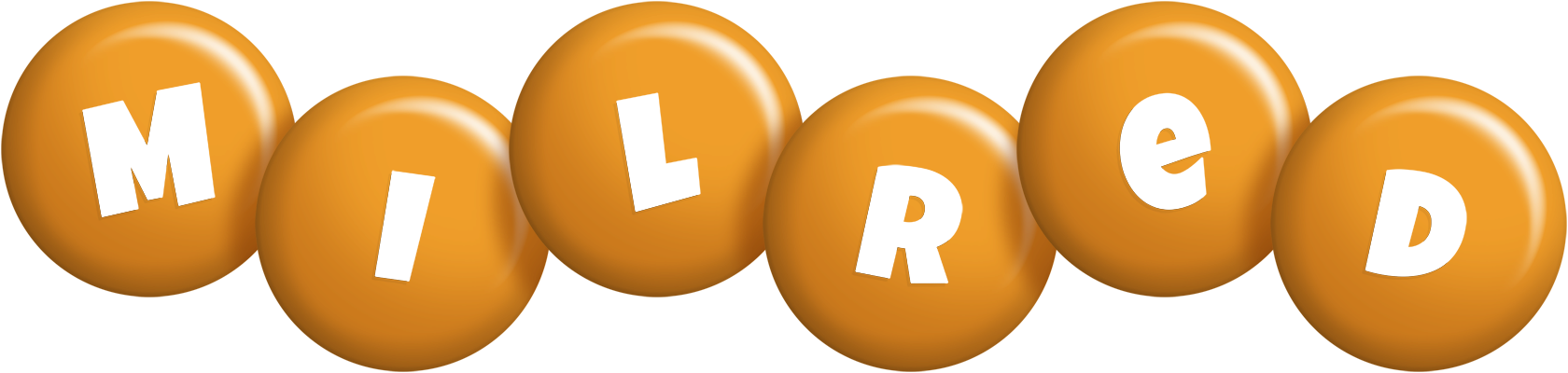 Milred candy-orange logo