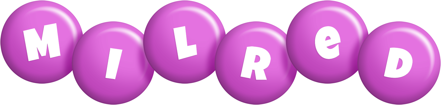 Milred candy-purple logo