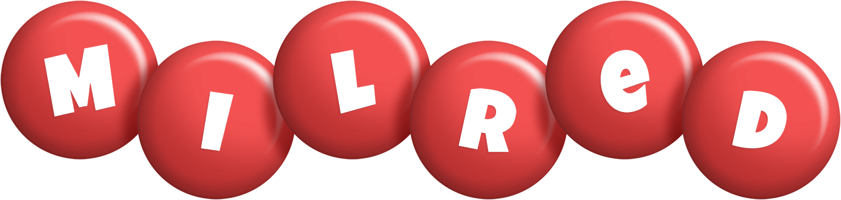 Milred candy-red logo