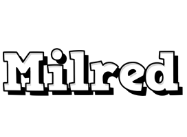 Milred snowing logo