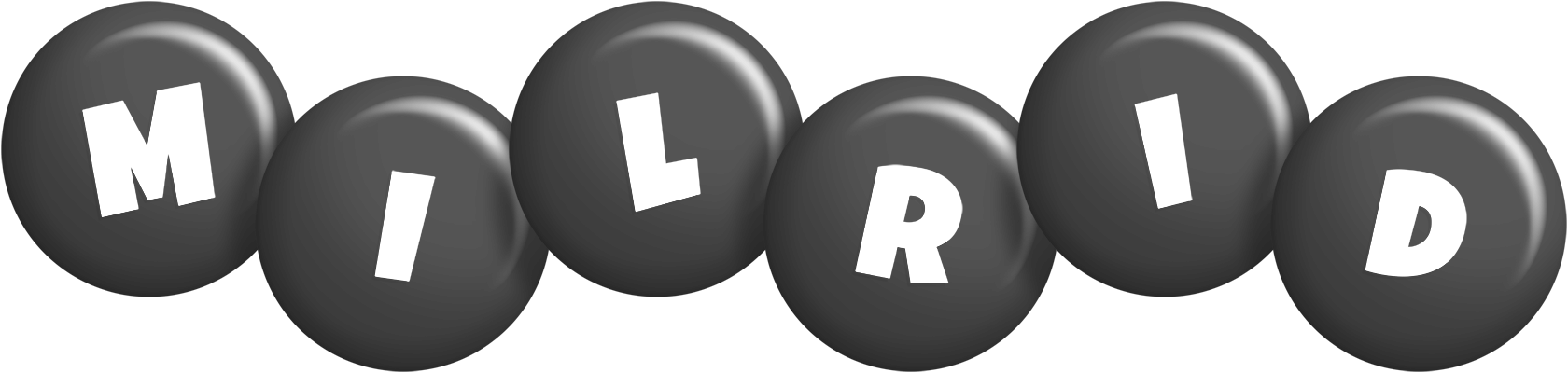 Milrid candy-black logo