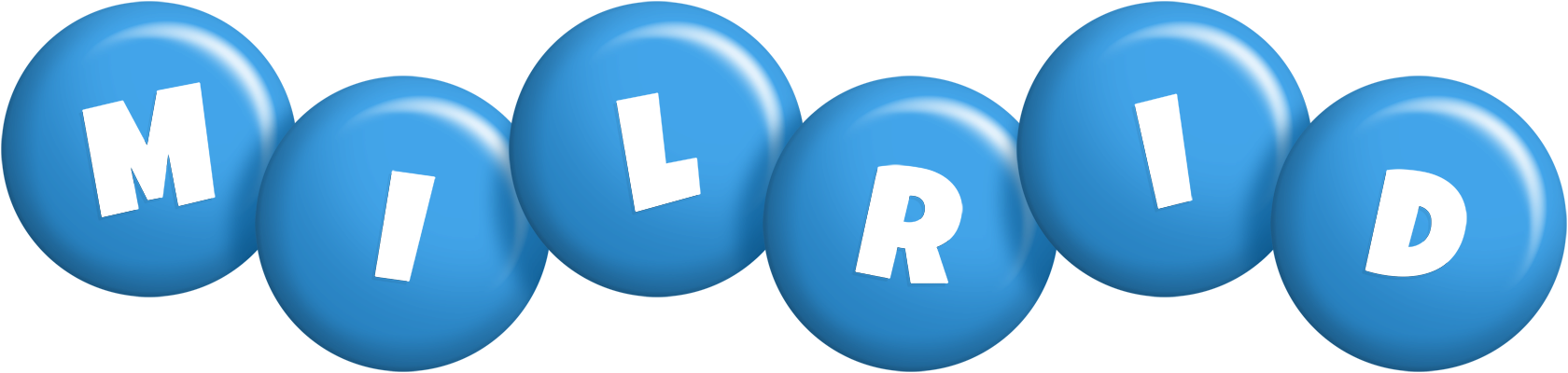 Milrid candy-blue logo