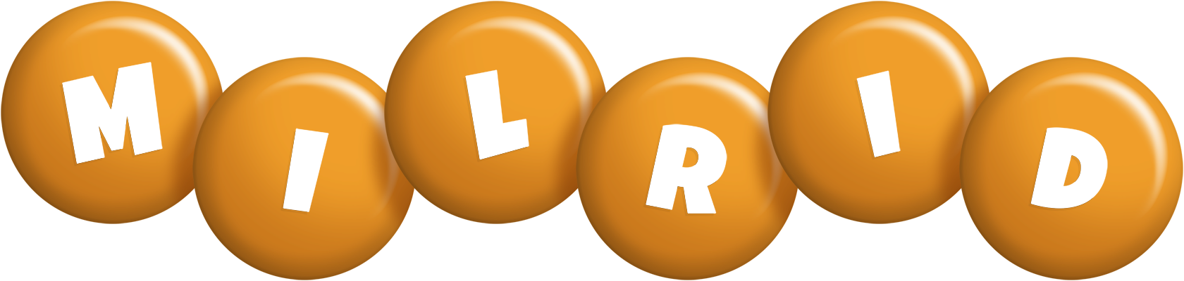 Milrid candy-orange logo