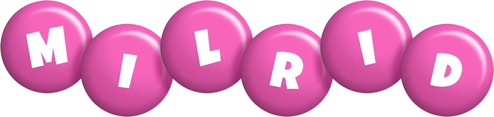 Milrid candy-pink logo