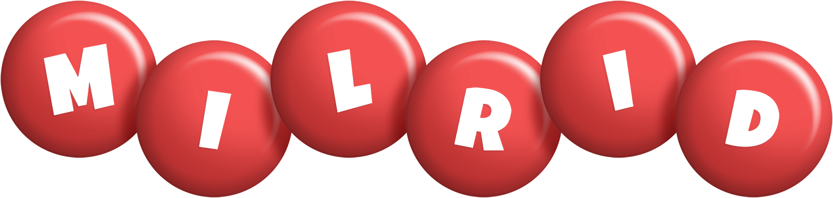 Milrid candy-red logo