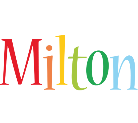 Milton birthday logo
