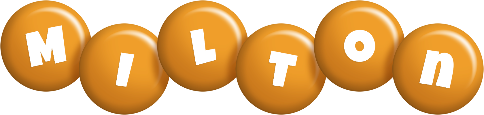 Milton candy-orange logo