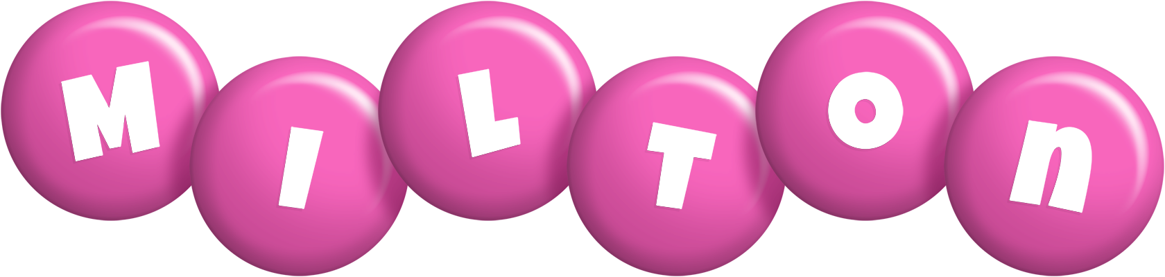 Milton candy-pink logo