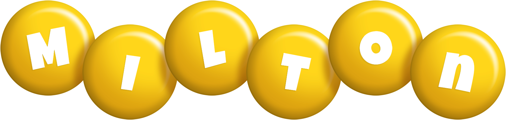 Milton candy-yellow logo