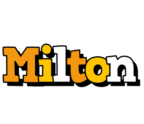 Milton cartoon logo