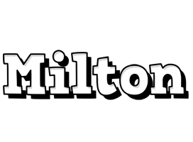 Milton snowing logo