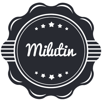 Milutin badge logo