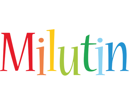 Milutin birthday logo