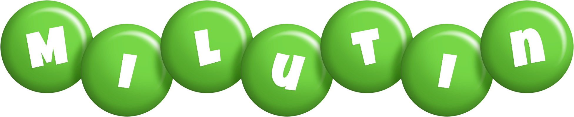 Milutin candy-green logo