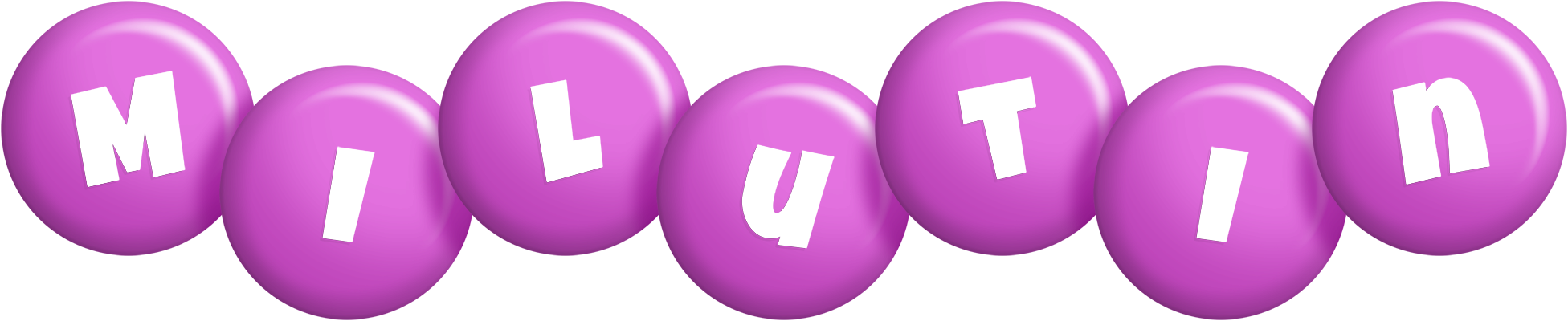 Milutin candy-purple logo