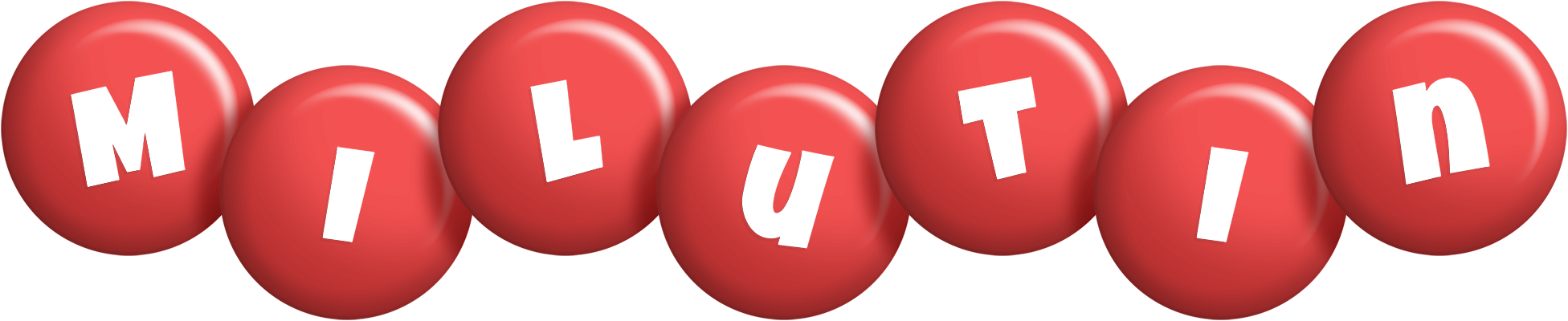 Milutin candy-red logo