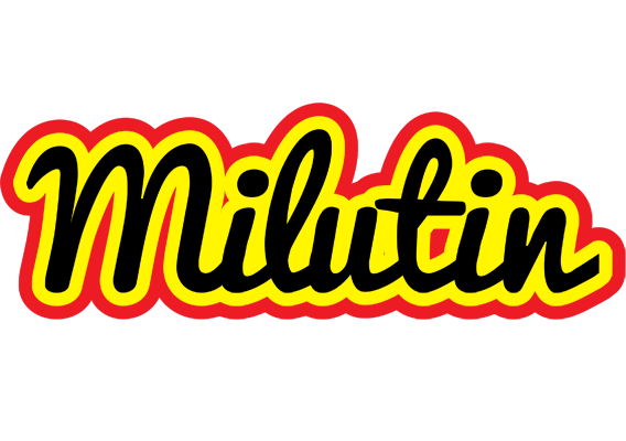 Milutin flaming logo