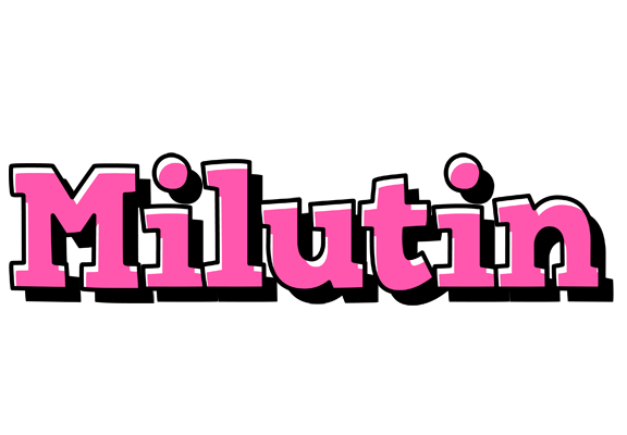 Milutin girlish logo