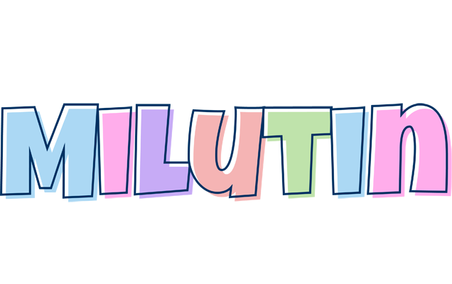 Milutin pastel logo