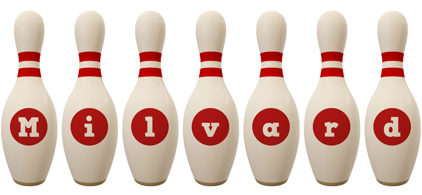 Milvard bowling-pin logo
