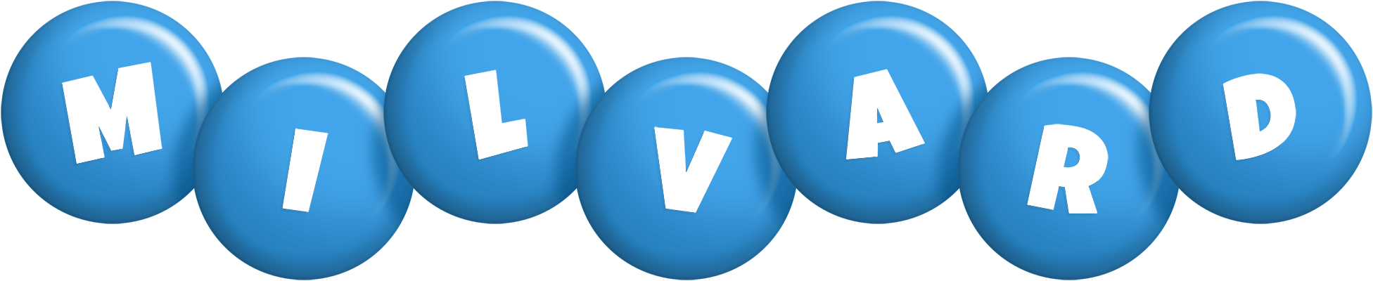 Milvard candy-blue logo