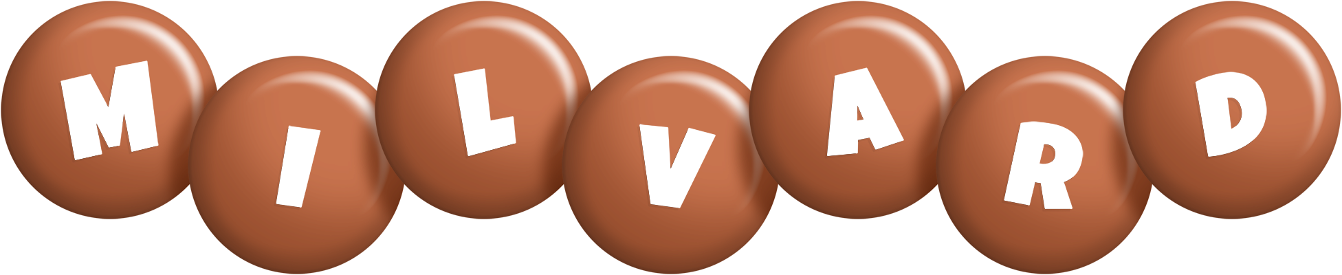 Milvard candy-brown logo