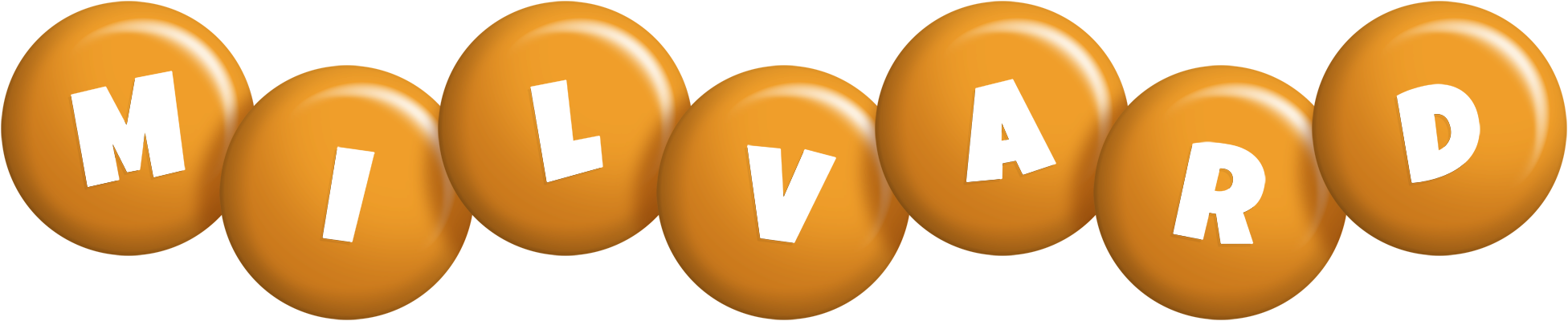 Milvard candy-orange logo