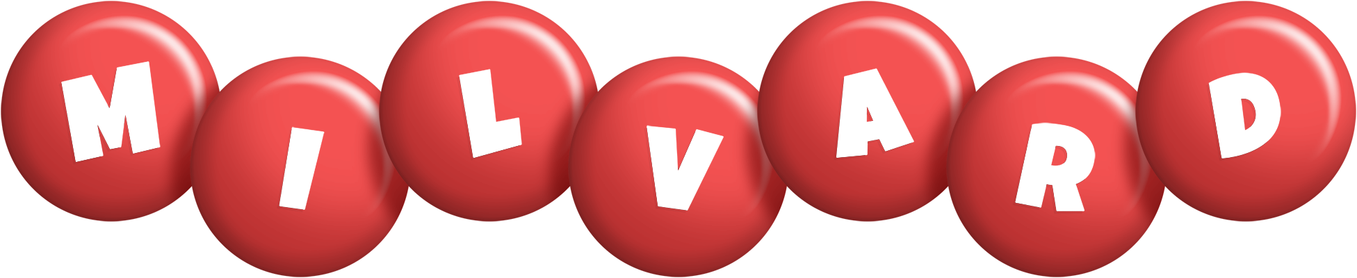 Milvard candy-red logo