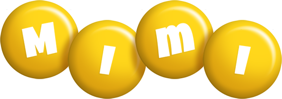 Mimi candy-yellow logo