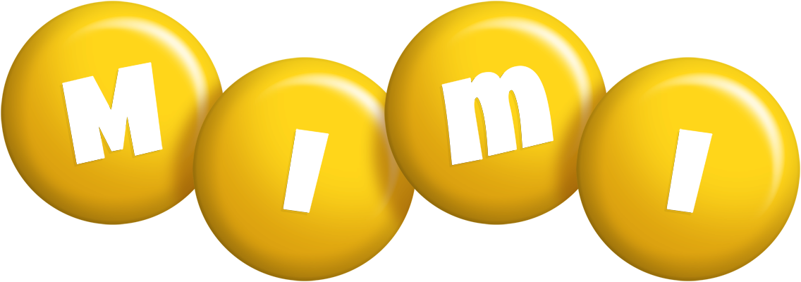 Mimi candy-yellow logo