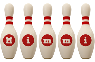Mimmi bowling-pin logo