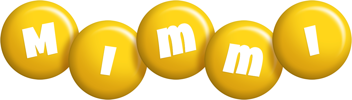 Mimmi candy-yellow logo
