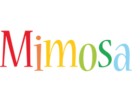 Mimosa birthday logo