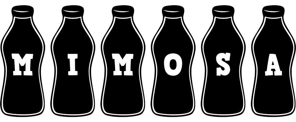 Mimosa bottle logo
