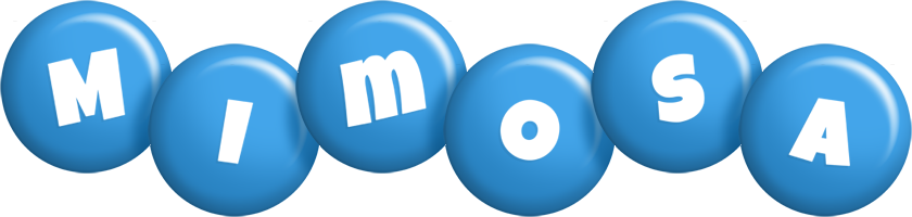 Mimosa candy-blue logo