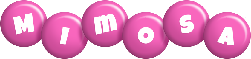 Mimosa candy-pink logo