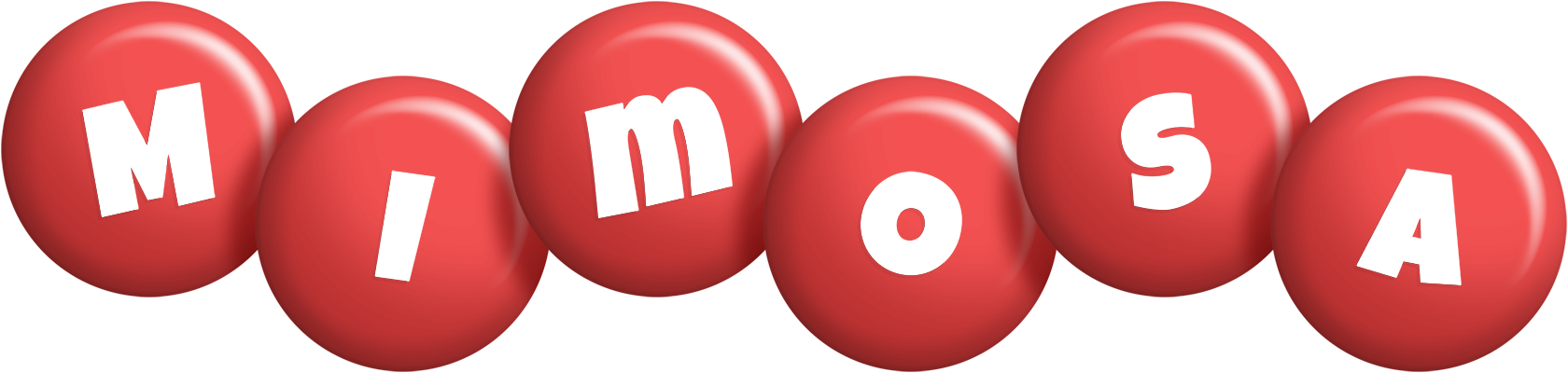 Mimosa candy-red logo