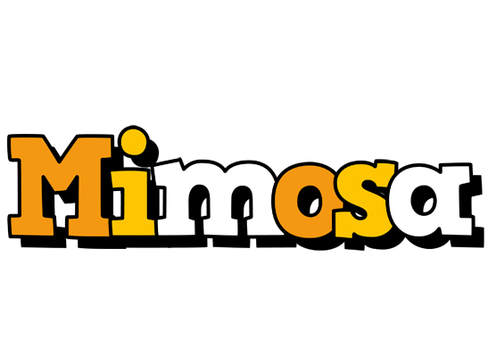 Mimosa cartoon logo