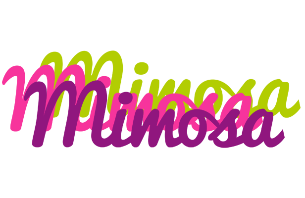 Mimosa flowers logo