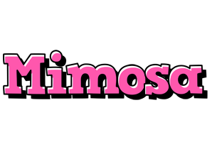 Mimosa girlish logo