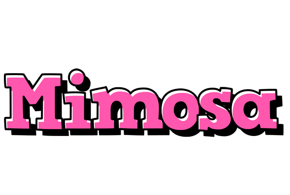 Mimosa girlish logo