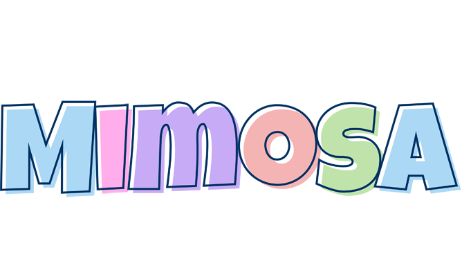 Mimosa pastel logo