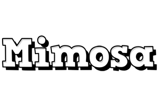 Mimosa snowing logo