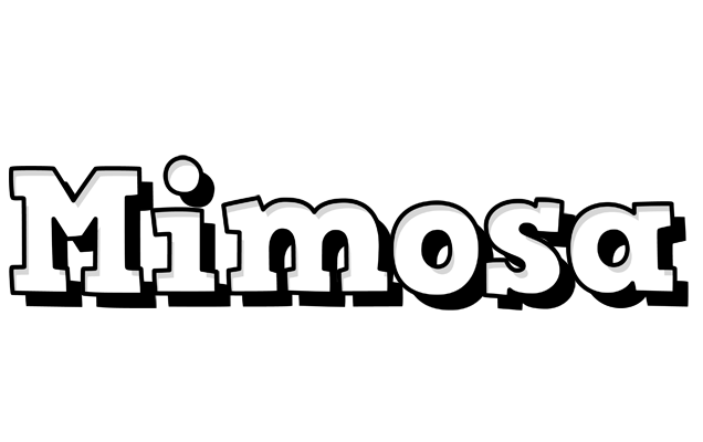 Mimosa snowing logo
