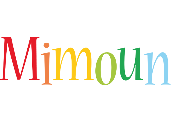 Mimoun birthday logo