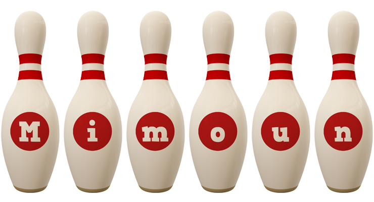 Mimoun bowling-pin logo