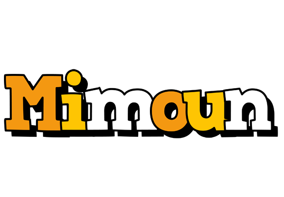 Mimoun cartoon logo