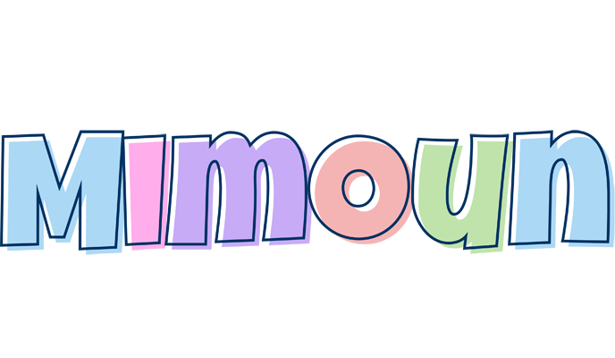 Mimoun pastel logo