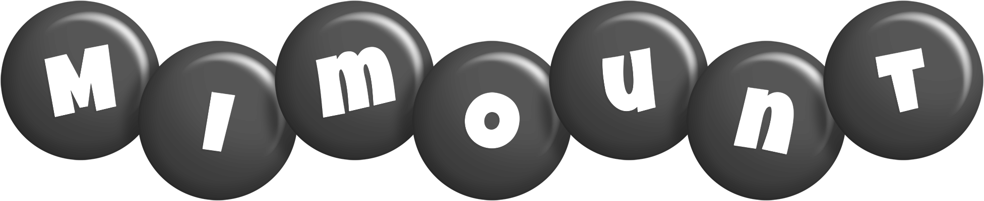 Mimount candy-black logo