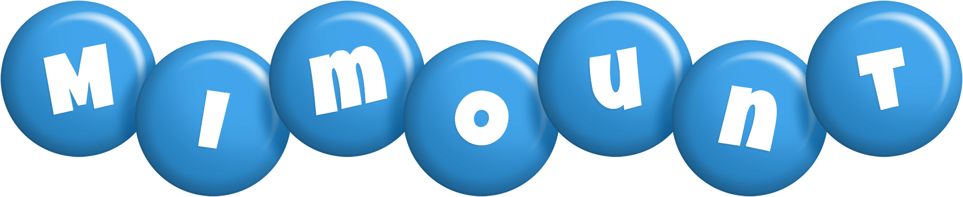 Mimount candy-blue logo